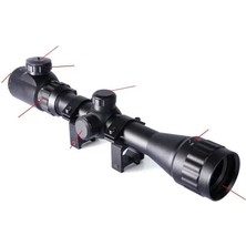 Epilons 3-9X32AOEG Çift Işık Kırmızı Yeşil Kaynaklı Dürbünü