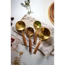 Epilons 4'lü Ahşap Saplı Ölçü Kaşığı