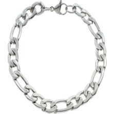 TRY Unisex  Aralıklı Şavin Figaro Silver Alaşım Bileklik