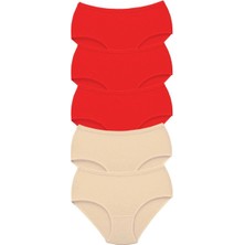 MiraLive 5 Adet Tutku Kadın Yüksek Bel Bato Kalın Lastik Külot S6