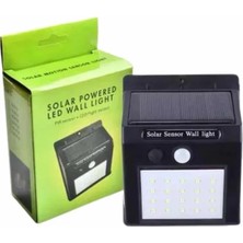 Epilons Bahçe Aydınlatma Sensörlü Güneş Enerjili Duvar Lambası 40 LED Işık