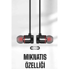 Epilons Mikrofonlu Kablosuz Sport Kulak Içi Mıknatıslı Kulaklık