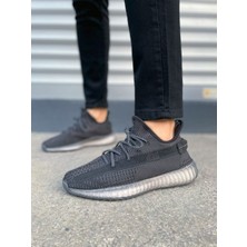 Zapatos JY305 Pulse Bağcıklı Triko Kumaş Erkek Günlük Spor Ayakkabı Tbt - Siyah