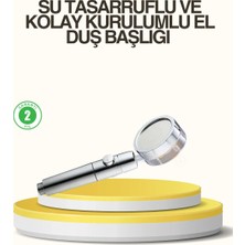 Epilons Su Basıncını Artıran Sızdırmaz Duş Başlığı