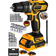 Normadia Titanyum Çift Akü Şarjlı Matkap, Güç ve Performans Için Ideal