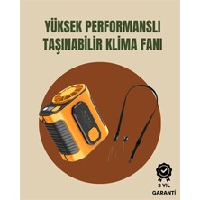 Epilons Taşınabilir USB Şarjlı Turbo Fan – 3 Modlu Soğutma, Hafif & Kompakt
