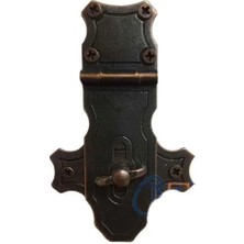 Epilons Dekoratif Anahtarlı Sandık Askısı - 40X65MM, Oksit, 1 Adet