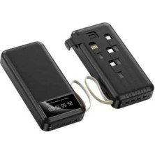 Epilons Powerbank Şarj Cihazı 4 Çıkışlı 20.000 Mah Powerbank Kompakt Yüksek Kapasiteli Hızlı Şarj