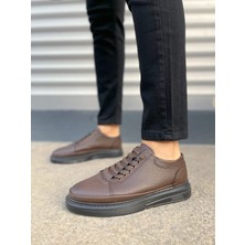 Zapatos JY0535 Prime Bağcıklı Cilt Erkek Günlük Sneaker Ayakkabı Cst - Kahverengi