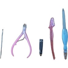 Epilons Pratik 5 Parça El Ayak Bakım Manikür Pedikür Seti