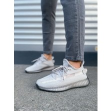 Zapatos JY305 Pulse Bağcıklı Triko Kumaş Erkek Günlük Spor Ayakkabı Tgt - Gri