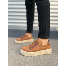Zapatos JY502 Bold Bağcıklı Süet Erkek Günlük Sneaker Ayakkabı Skt - Taba