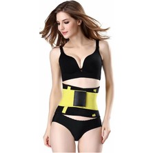 Epilons Hot Belt Termal Sauna Kemer Unisex Terletme Korsesi (Sarı-Siyah)