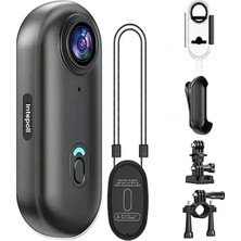 Epilons Mini 4K Wıfı Aksiyon Kamerası Vücut Kamerası Giyilebilir Video Kaydedici Hafıza Kartı Dahil