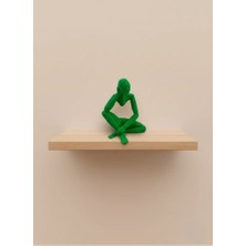 Epilons Minimal Insan Figürü Biblo Yeşil Ev ve Ofis Dekoru