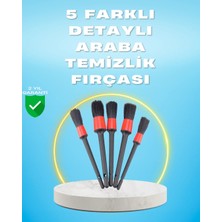 Epilons 5'li Araba Temizlik Fırçaları-Farklı Boyutlu Fırçalarla Derinlemesine Temizlik