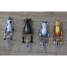 Epilons Ahşap Hayvan Figürlü Rüzgar Çanı Model 2