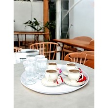 Reoona Pratik Metal Servis Tepsisi . 38 Cm. Beyaz