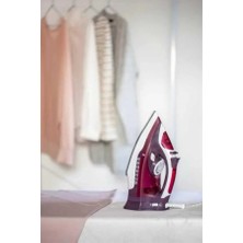 Epilons Seramik Tabanlı Kırmızı 2200 Watt Şok Buharlı Ütü