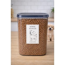 Ay&çahome Köpek Maması Saklama Kabı 3.1 Lt. Gri Renk