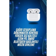 Epilons 3.nesil Ios Android Uyumlu Bluetooth 5.0 Beyaz Çağrı Cevaplama