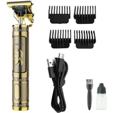 Epilons PS-033 Çelik Kasa Profesyonel T-Bıçak Saç Sakal Ense ve Çizim Tıraş Makinesi