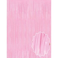 Epilons Soft Pembe Püsküllü Kapı Perdesi