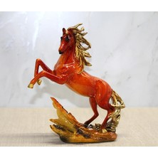 Epilons Polyester Gold Detaylı Şahlanmış At Figürü