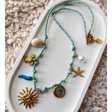 Zara Model Güneş Charmlı Ipli 316L Paslanmaz Çelik Kolye