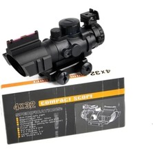 Epilons Spıke 4X32 Kırmızı Işıklı Dürbünü 4X32