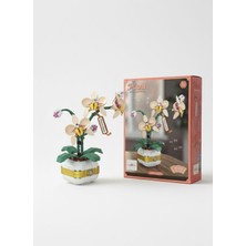 Saksılı Kelebek Orkide Çiçeği Kendin Yap Boz Yapım Seti 323 Parça
