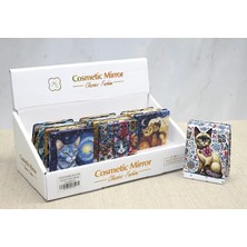 Epilons Kedi Taşlı El Aynası Dikdörtgen Ince