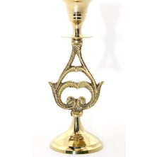 Epilons Tekli Pirinç Şamdan Model 6