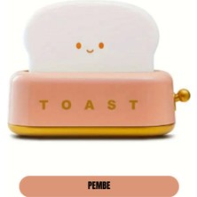 UltraMint Pembe Tost LED Gece Lambası, Sevgi ve Öğretmenler Günü Hediye