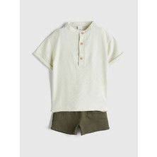 Lc Waikiki Yeni Sezon Hakim Yaka Düz Erkek Bebek Gömlek ve Şort