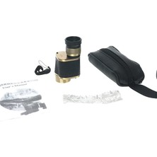 Epilons 6X24 Baıgısh, Askeri Tarzi Pirinç ve Deri Kaplamalı, Deri Çantalı Monocular Dürbün Sarı