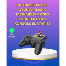 Epilons 2.4 Inç Ekranlı 500 Oyunlu Taşınabilir Retro Oyun Konsolu, Şarjlı El Tipi Mini