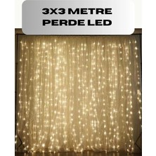 Epilons 3x3 Perde LED Işık Şelale Model Özel Gün Dekoratif Aydınlatma