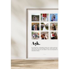 UltraMint Kişiselleştirilebilir Fotoğraflı Sevgililer Günü Aşk Posteri