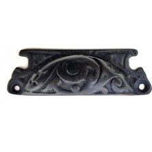 Epilons Antika Tarz Dekoratif Pirinç Lale Tas Mobilya Kulbu - 30X90 Mm, Oksit