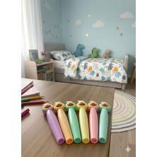 Beronika Avokado Figürlü Sevimli Pastel Kalem Seti (6'lı)