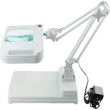 Epilons -5x 10X Büyüteç - LED Işıklı Süper Parlak Enerji Tasarruflu Masa Lambası LT-861