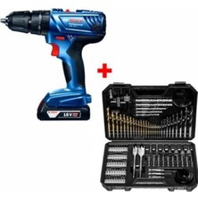 Bosch Güçlü 18V Darbeli Matkap ve 103 Parça Aksesuar Seti, Hız ve Performans