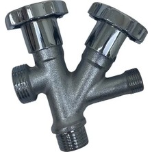 Epilons Dual Çiftli Çatallı Çamaşır Makinesi Ara Taharet Musluk Ara Musluk