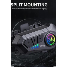 Epilons Y10 Kask Kulaklık Bluetooth Motosiklet Kulaklık 5,3 Bluetooth Intercom Motorsiklet Kulaklık
