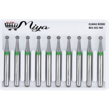 Normadia 10 Adet Elmas Rond Frez, Aeratör Için Uygun, Yeşil Kuşak