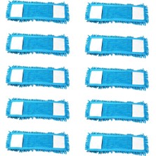 Mikrofiber 40 cm 10'lu Islak Kuru Nemli Makarna Şönil Palet Mop Yedeği