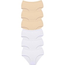 MiraLive 6 Adet Tutku Kadın Yüksek Bel Bato Kalın Lastik Külot S9