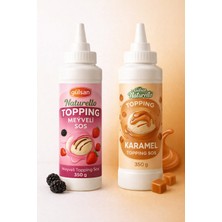 Gülsan Naturello Topping Sos 350 gr x 2 Adet  (Karamel ve Meyveli)