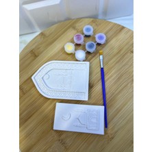 El Yapımı 🕌 2’li Cami Taş Boyama Seti – Çocuklar Için Eğitici ve Manevi Boyama Aktivitesi